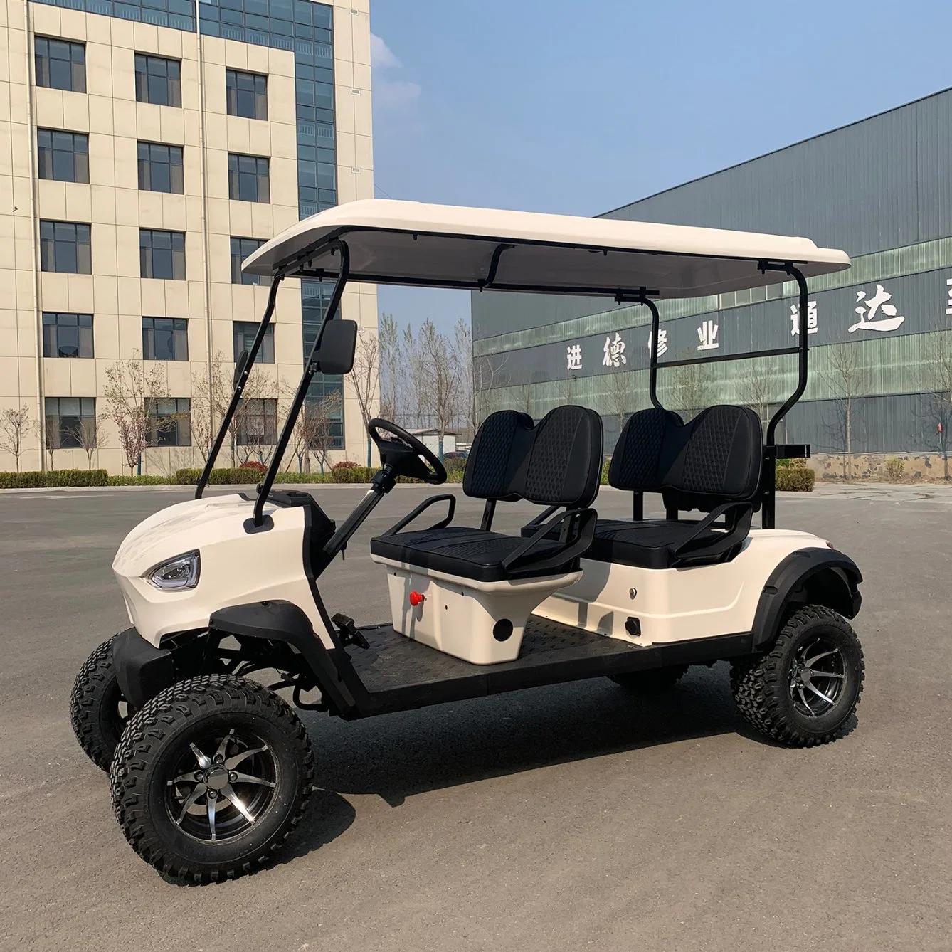 12/14inches Tyre Pmsm 5, 6, 7kw Motor 100/120km Mileage Lead Acid/Lithium Battery 48V/60V/72V 2, 4, 6, 8, 10 Seats/Seater Hunting Golf Cart