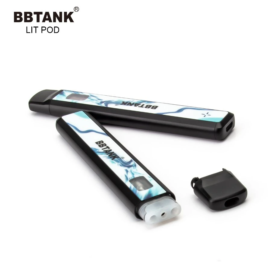 Bbtank Lit Pod 1,0ml Pod VAPE desechable con batería recargable Para extracciones puras