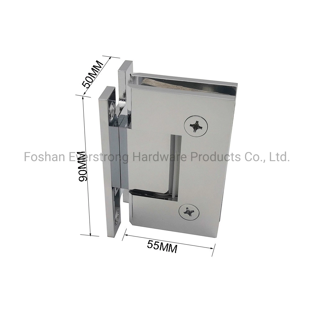 Brass 90 Degree Wall to Glass Hardware Shower Door Hinge