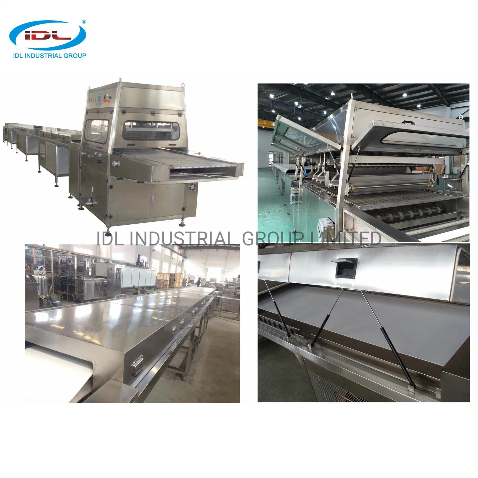 400mm Width Conveyor Belt Chocolate Enrobing Line for Food Coating