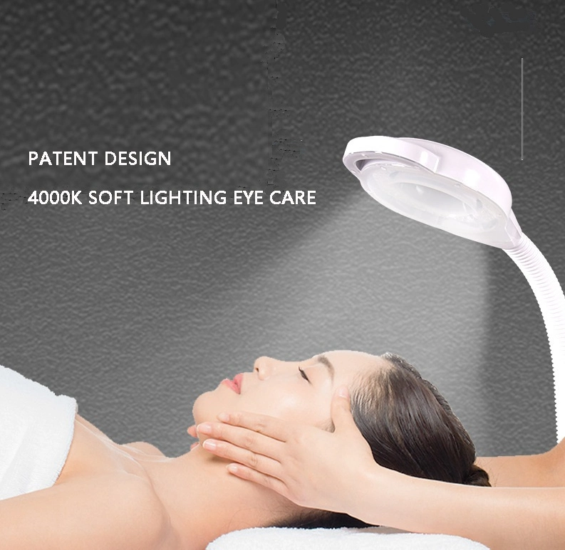 Салон красоты светодиодный светильник с увеличительным Eyelash поддон для хранения 24W подвижной Tattoo лак для ногтей салон красоты инспекционной увеличение лампы