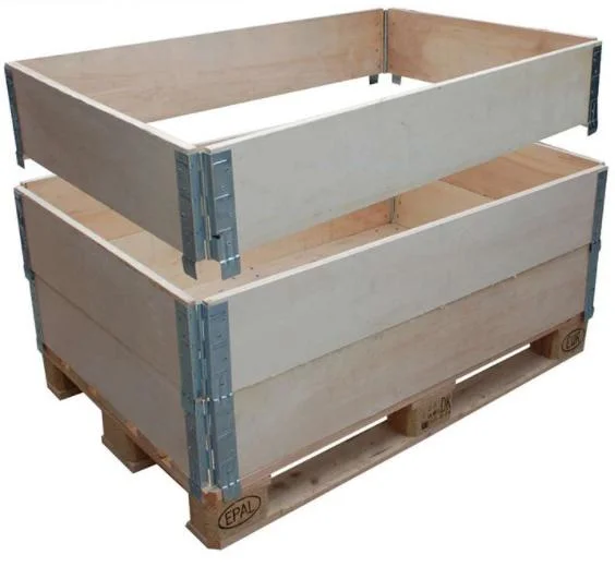 Transport Packing Wood Box Steel Strip Wooden Crate No Nail Plywood Box