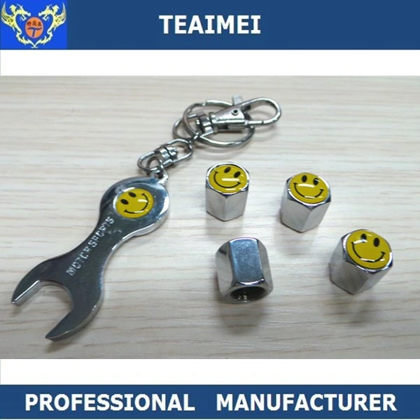 Best Chrome Car Logo Wheel Tire Valve Caps With Keychains