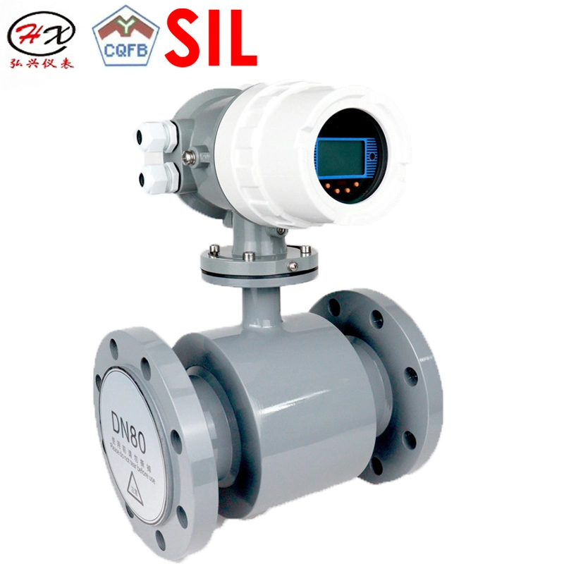 Digital DN50-DN100 Water Liquids Vortex Electromagnetic Flow Meter