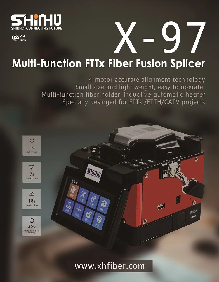 X-97 Single Core Fiber Optics Fusion Splicer