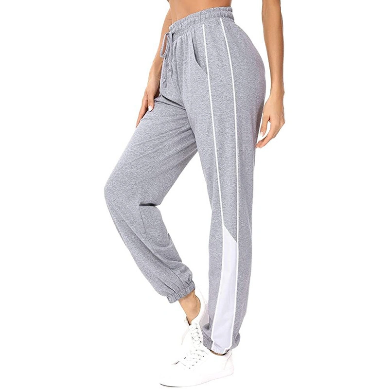 Fabrik Hot Großhandel/Lieferant Mode Sweatpants Drawstring Frauen Sweatpants Drawstring Bund Hose Mit Seitennähten Damen Jogginghose