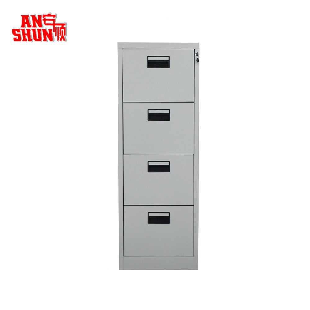 Steel Metal Office Furniture 4 Drawer Storage Vertical Filing Cabinet