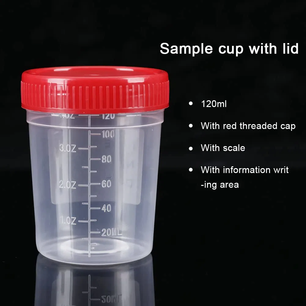 Disposable Plastic Sterile Specimen 120ml Urine Cup with Sound Lock