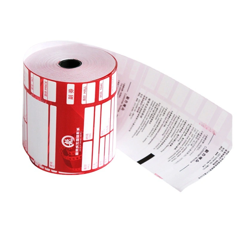 Sans BPA Jumbo Rouleau de papier thermique Image noire 45GSM-70GSM du rouleau de papier de caisse enregistreuse