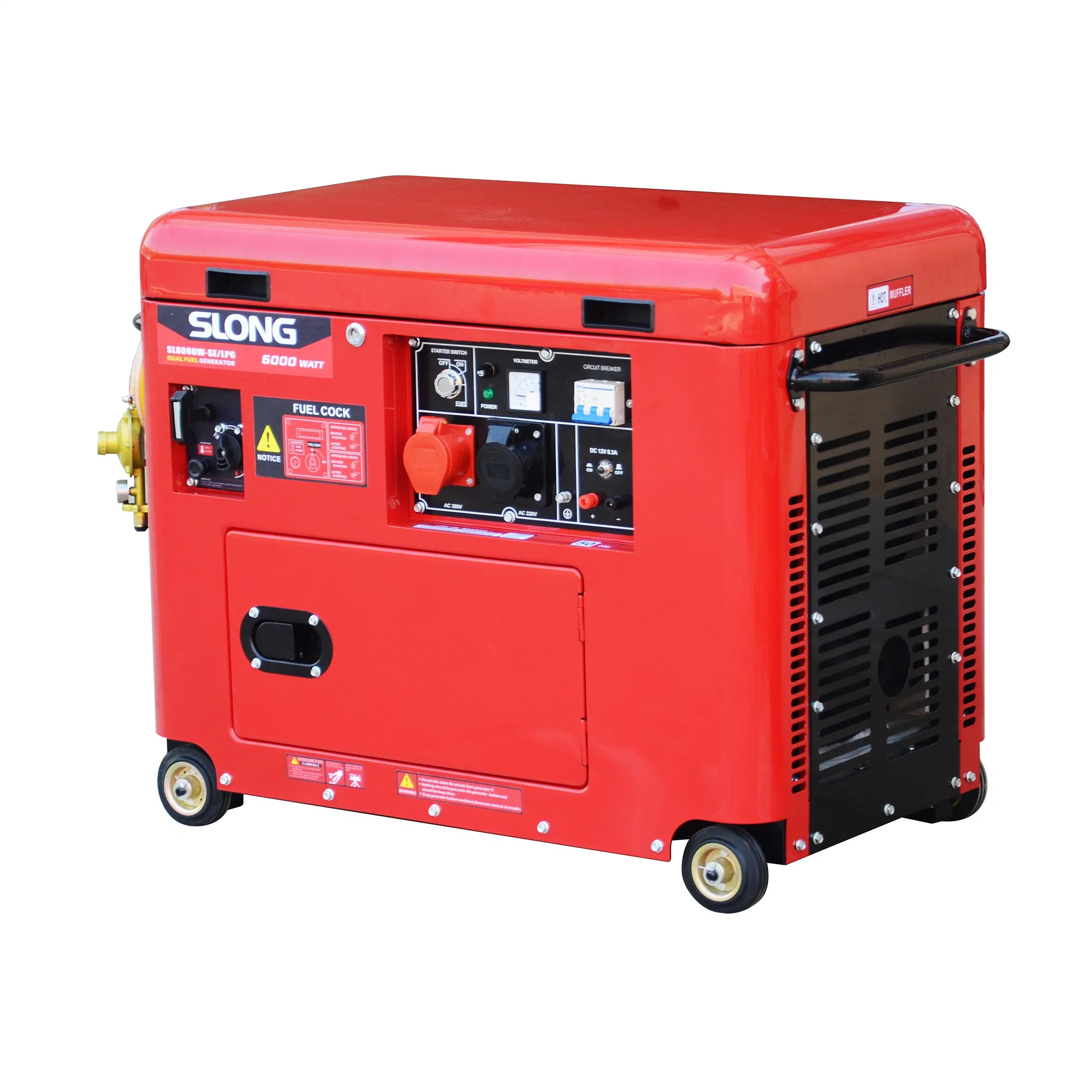 Slong Silent Dual Fuel Generator Lp Gas Generator 8kw Lp Gas Generator