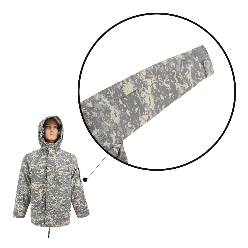 Caja de seguridad doble táctica personalizada impermeable transpirable cómodo Campo Militar Hoody chaqueta Softshell