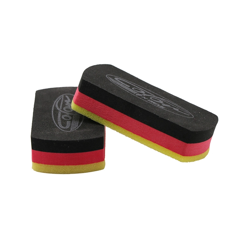 Three Layers Car Coating Sponge Applicator Pad