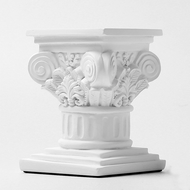 Decorative European Resin Roman Column Resin Sculpture Decorations