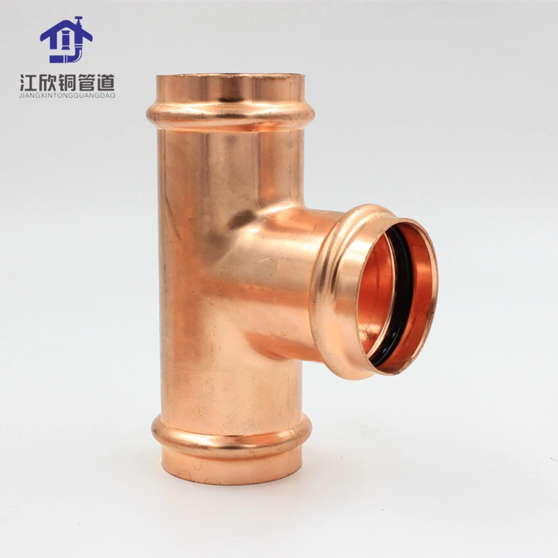 Copper Press Coupling Elbow Tee Sanitary Plumbing Water/Gas Pipe Fitting