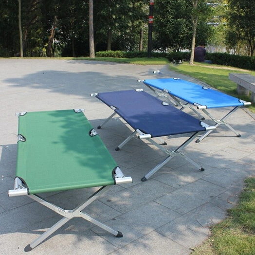 Bergsteigen Highlander Aluminium Stahl Rahmen Faltbare Kinderbett Tragbare Leicht Single Camping-Betten zum Verkauf