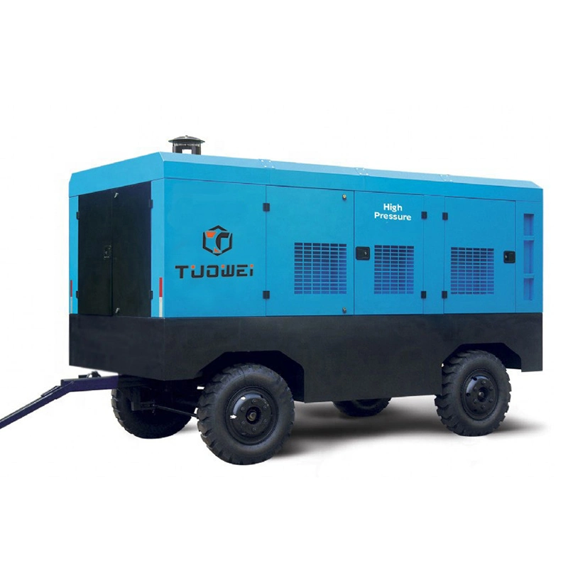 32m3/Min High Pressure Trailer Portable Diesel Air Compressor for Water Treatment