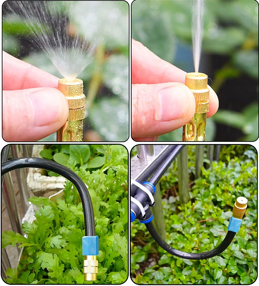 Omnidirectional Fogger Nozzle Kit Atomized Sprayer Garden Irrigation Humidify Cooling Dust Removal Misting System