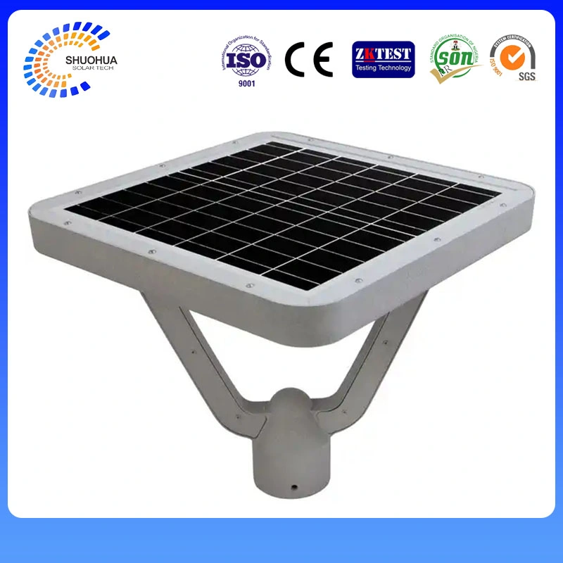 Integrated 80W Solar Garden Lamp with 360° Beam Angle - Lithium Battery