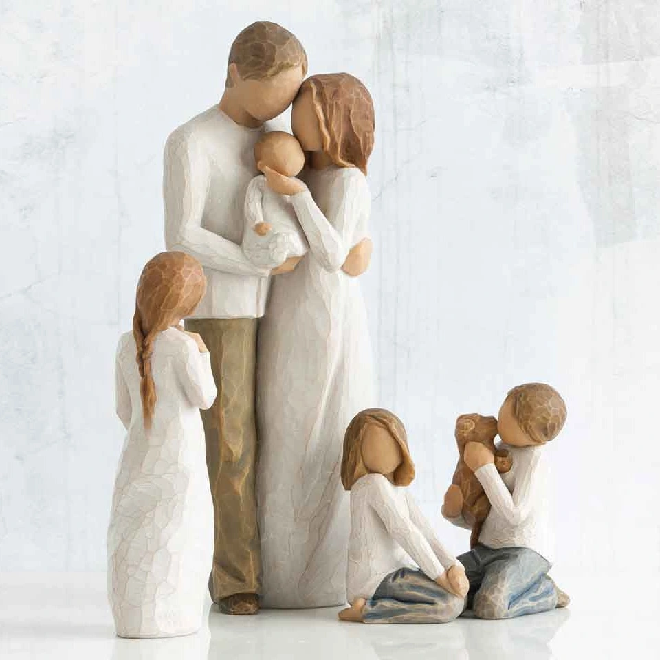 Figure Statue Family Decoration Creative Wedding Gift Home Office Resin Crafts