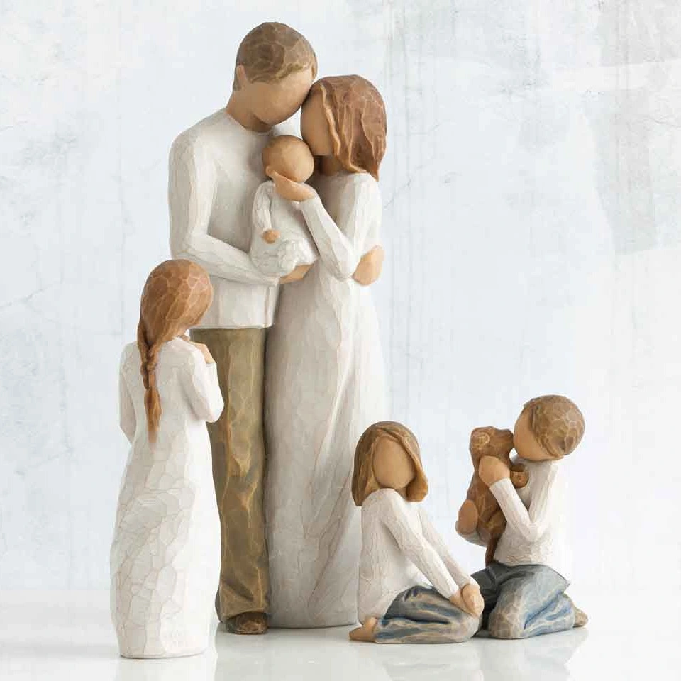 Figur Statue Familie Dekoration Kreative Hochzeit Geschenk Home Office Harz Handwerk