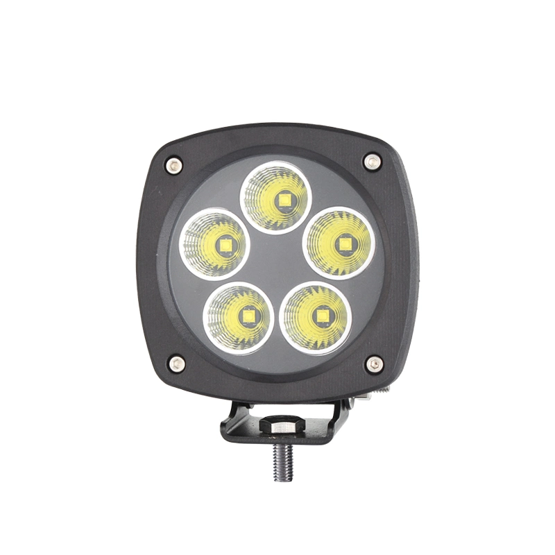 Square All-Position 50W 4pulgada de ancho de Proyectores LED de montaje universal para New Holland Valtra