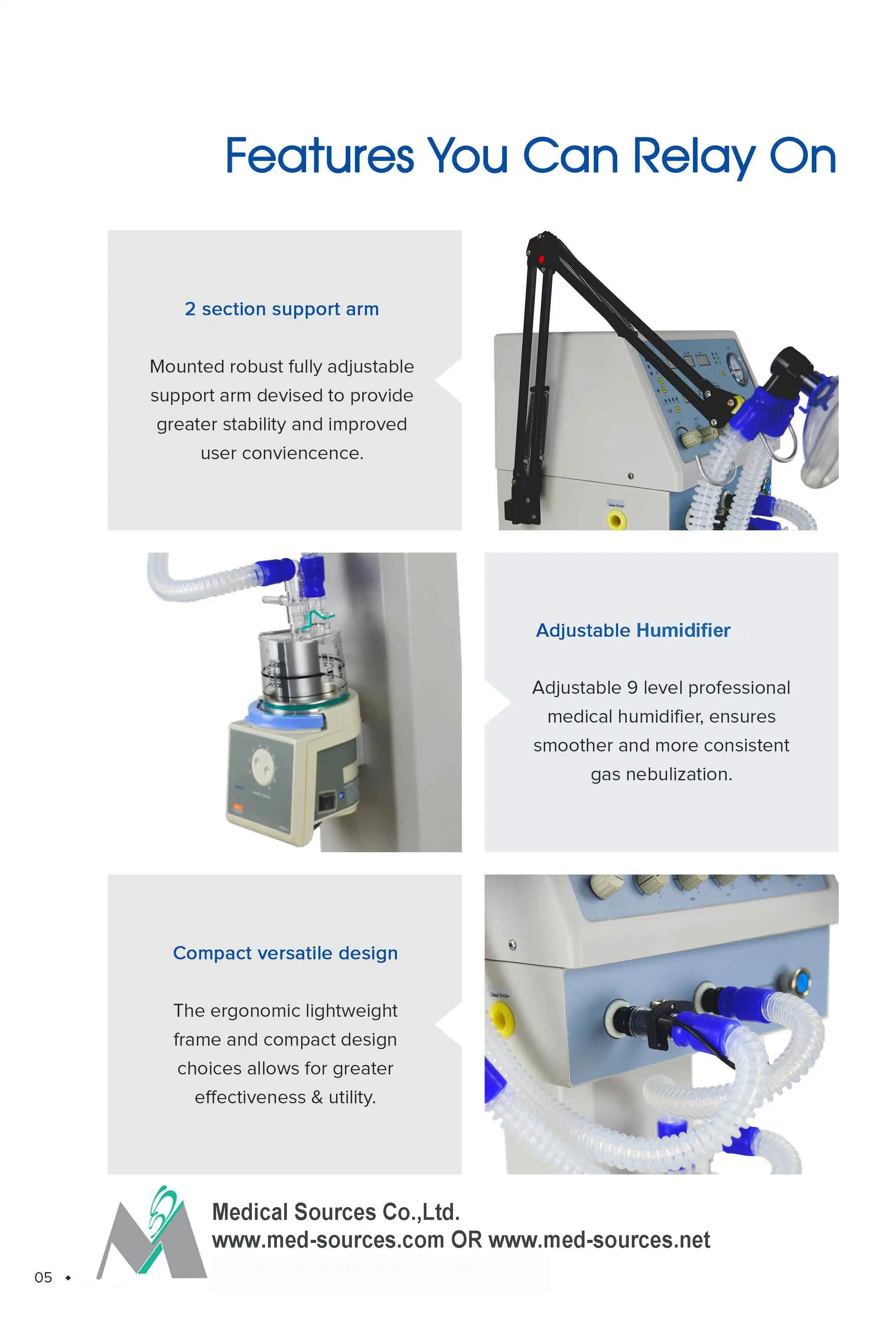 (MS-S200A) CPAP-Luftkompressor für Kinder, Intensivstation, Atemgerät, Neugeborene Beatmungsgerät Für Neugeborene