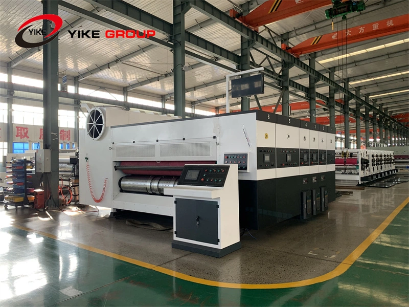 Full Computerized High Speed Vacuum Transfer Flexo Printing Slotting Diecutting Machine