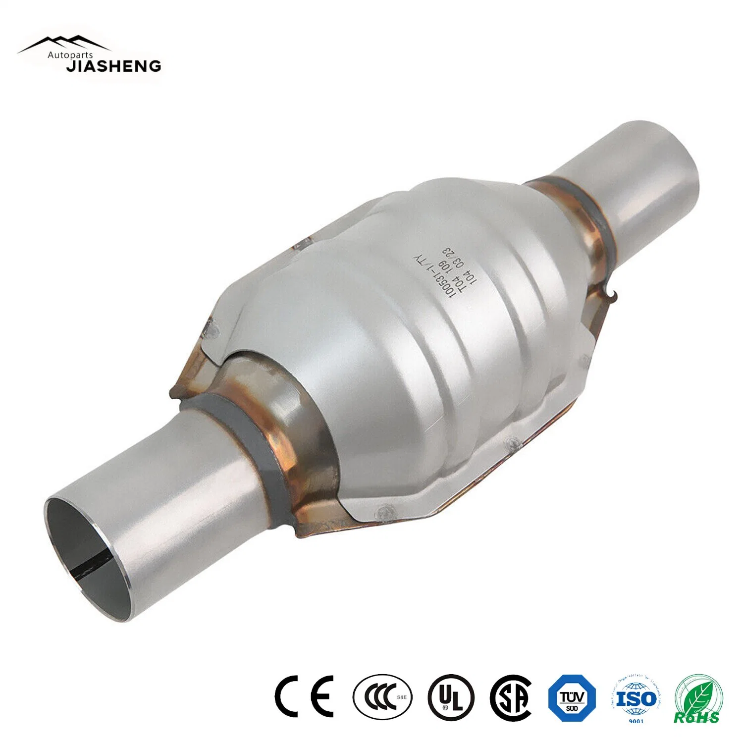 Universal 2" Weld-on Inlet Outlet Euro 1 Catalytic Converter First-Class Grade Metallic Exhaust Catalyst Auto Catalytic Converter