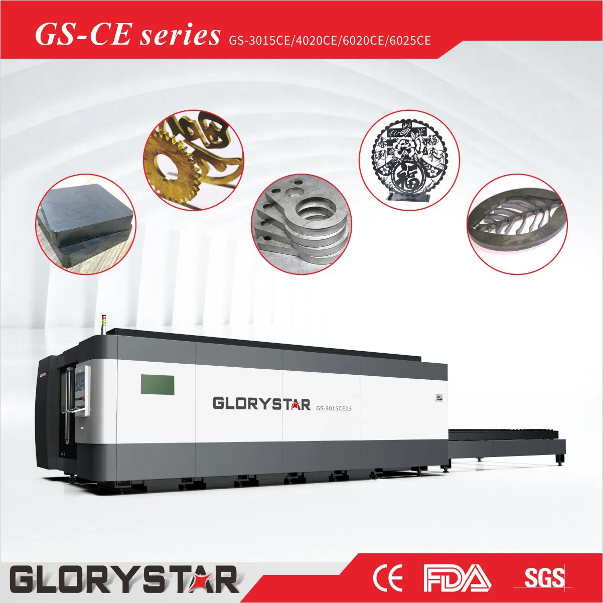 Stainless Steel Fiber Laser Cutting Equipment for Metal Sheet