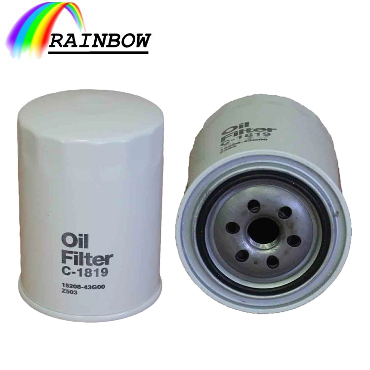 Oil Filter 15208-43G00 15208-65011 for Nissan Td27 Diesel Engine Machine Filter Element 1520843G00 1520865011 Forklift Parts