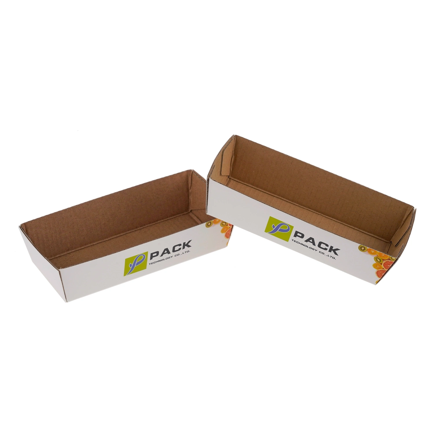 Custom Green Environmental Protection Food Packaging Tray Box Container