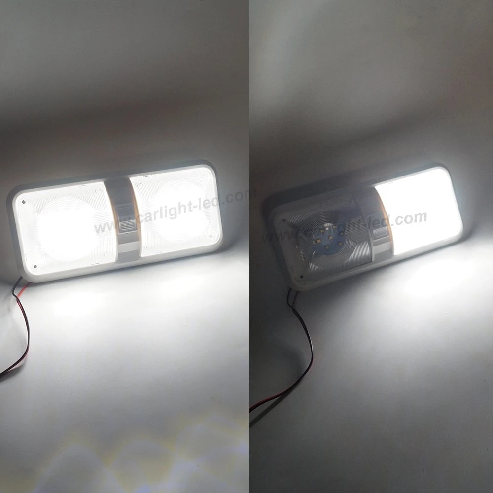 RV Boat Yacht LED 12V Двойная потолочная лампа внутреннее освещение Освещение для Marine Motorhome прицепа Camper