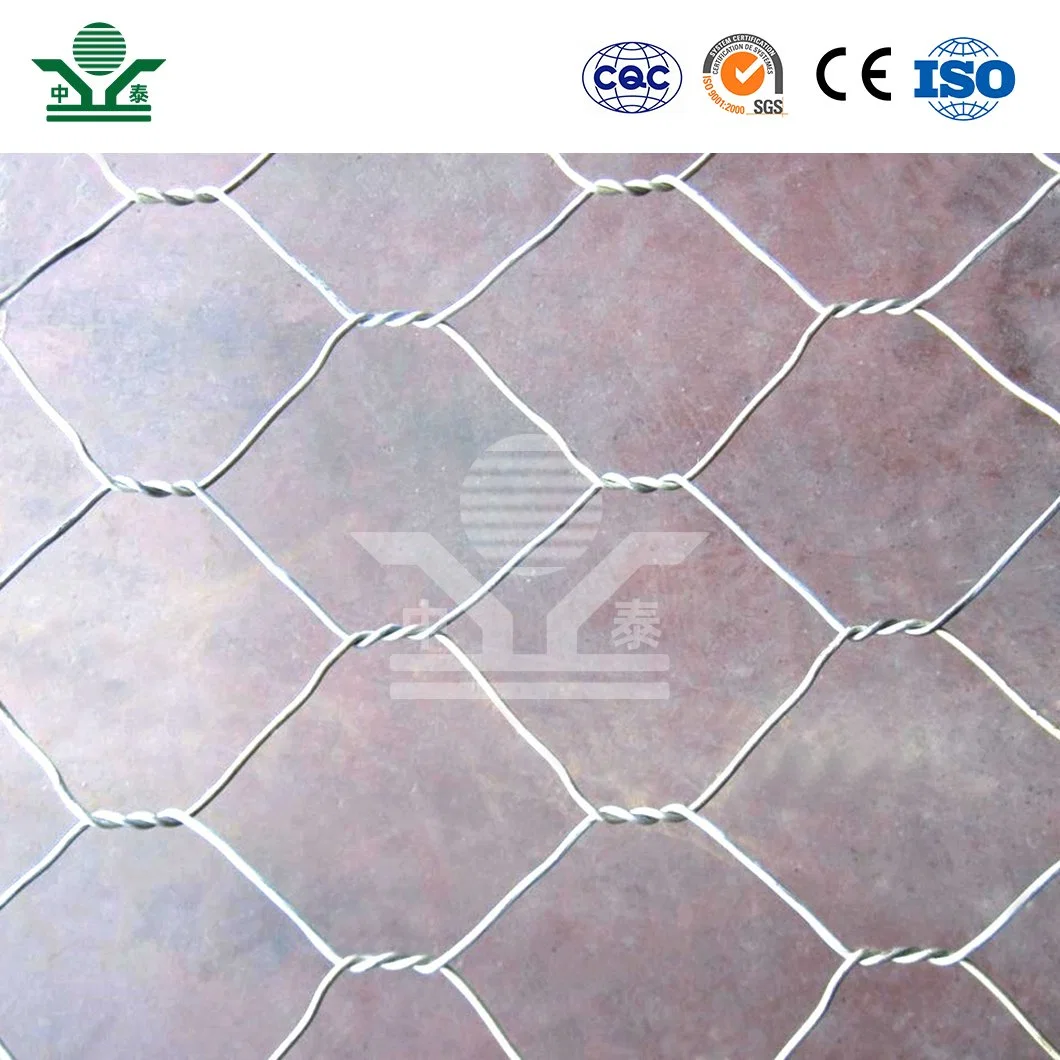 Zhongtai PVC Coated Hexagonal Wire Netting China Manufacturing 3/8 Inch Galvanized Chicken Wire Mesh Used for Green Coated Chicken Wire Fencing