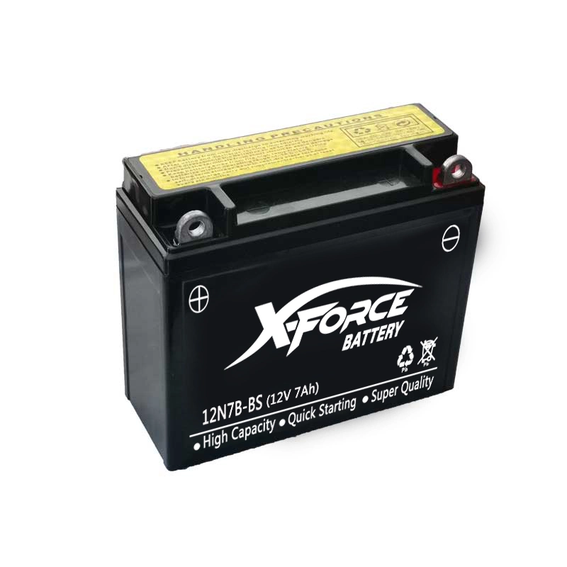 12V 7ah 12n7-BS Motorcycle Battery Dry Charged Maintenance Free Motor Battery