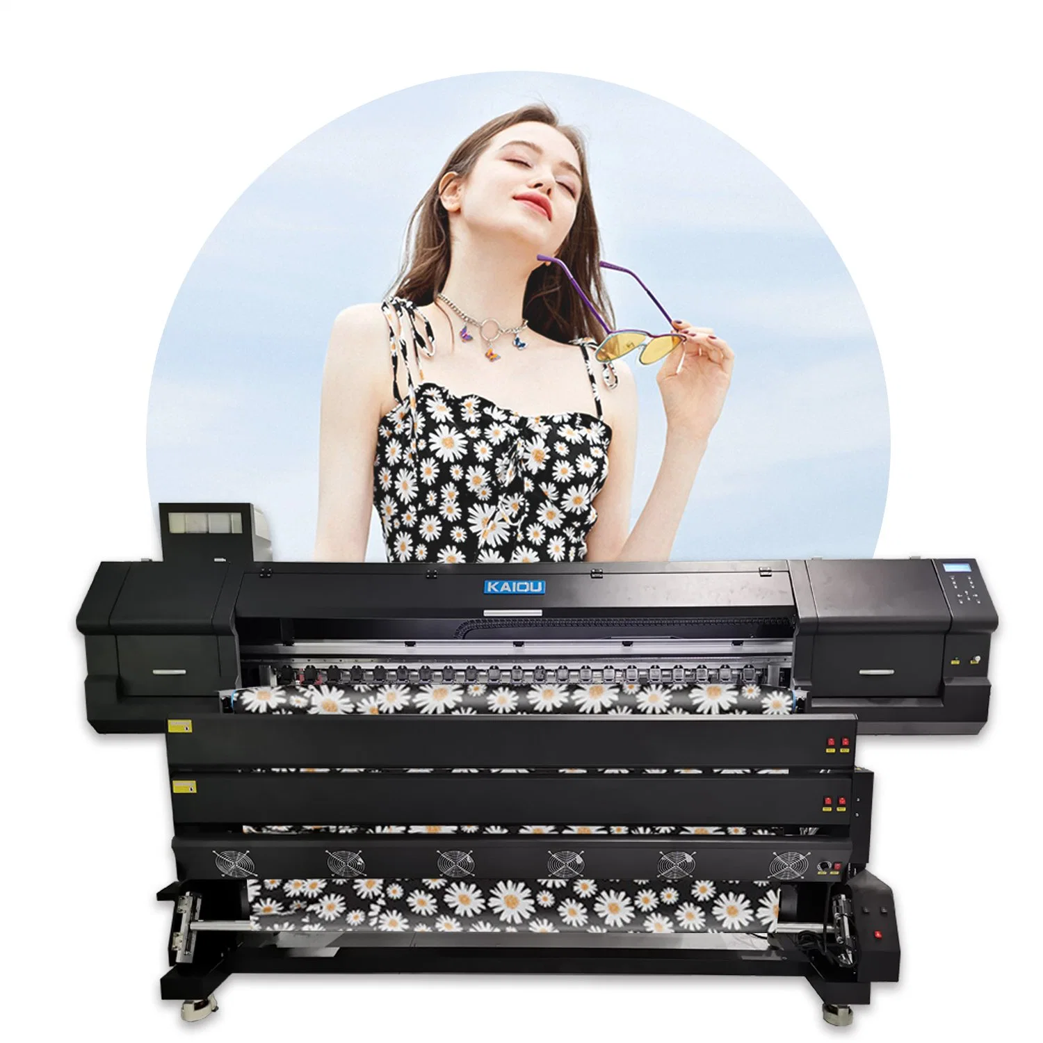 Mejor precio de Originales de fábrica de gran formato de 1,8 m de sublimación Textil de la impresora de transferencia de calor de la máquina de impresión
