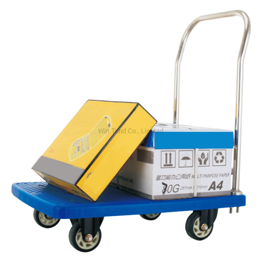 Plastic Heavy Duty Platform Trolley with 4 Wheels for Easy Pushing