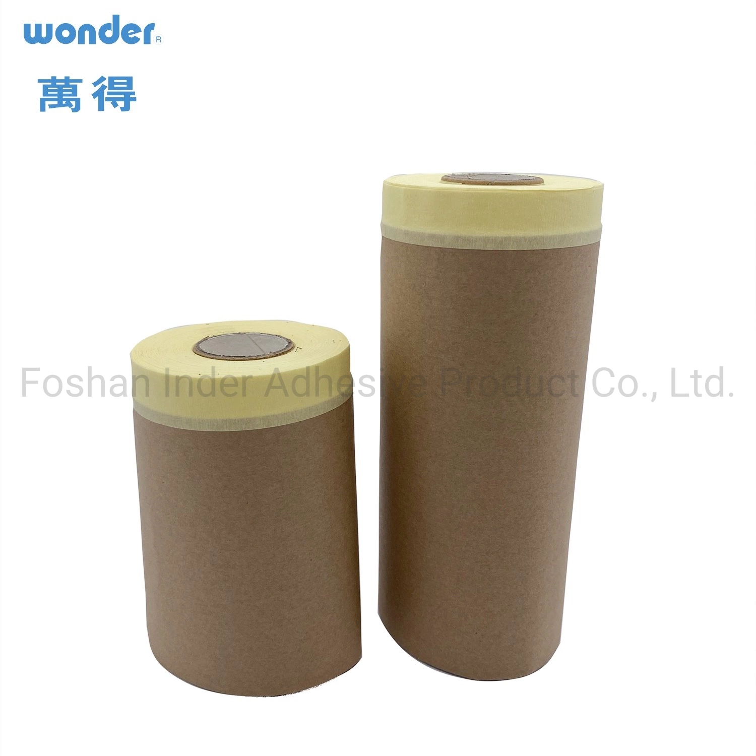 Wonder Brand Hot Saling HDPE Film with Duct Tape for House Painting