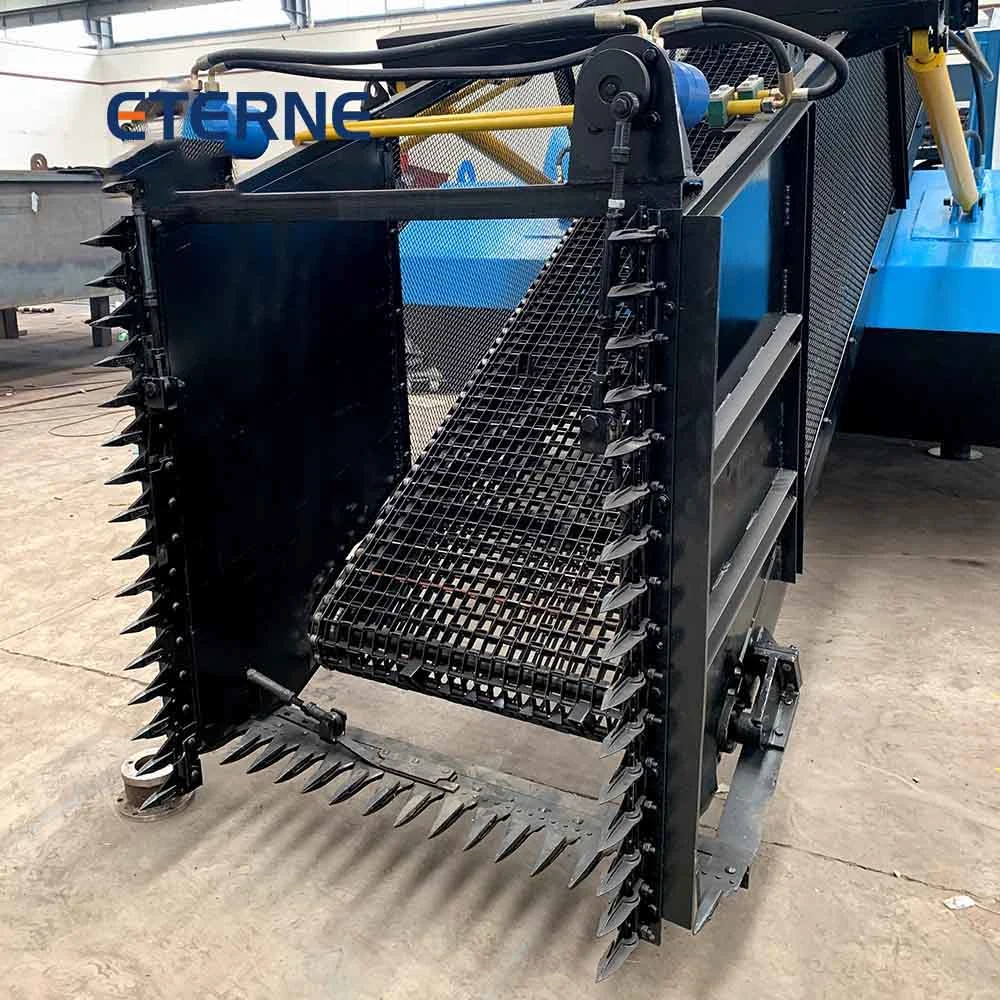 Basic Customization Aquatic Weed Harvesting Machine Water Hyacinth Reed Harvester Trash Skimmer Machine