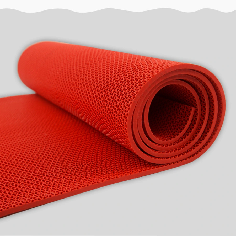 Original Factory Popular Sales Eco Environmental 1.2X15m S Shape PVC Swimming Pool Mat Mesh Mat Net Mat with Anti Slip