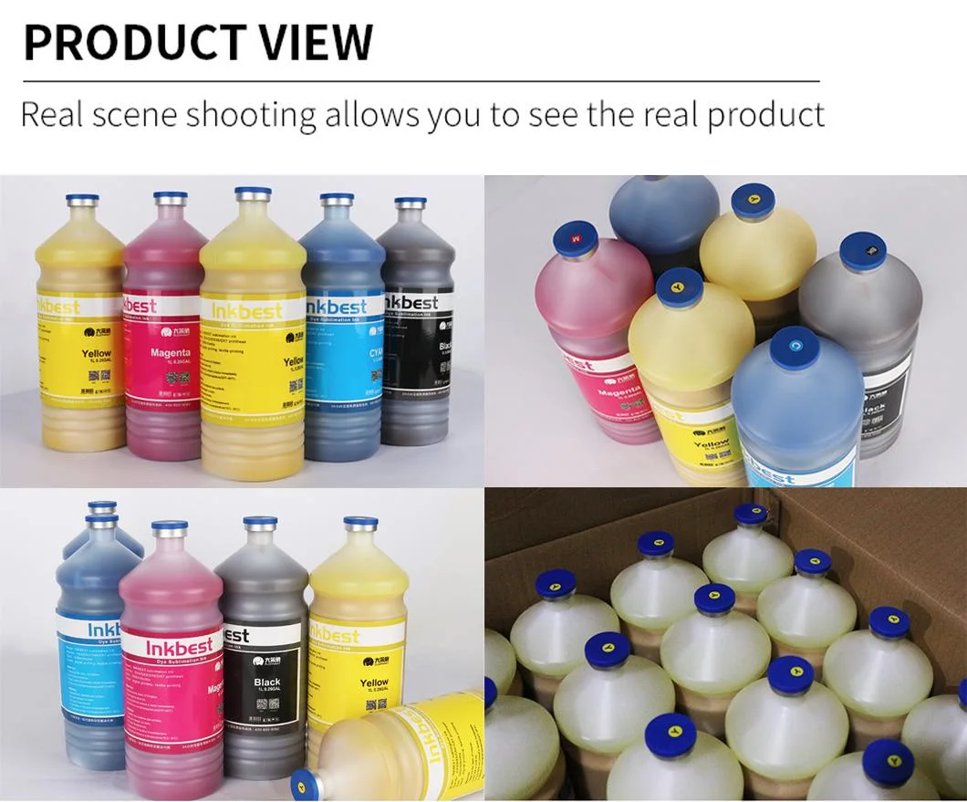 Textile Ink 1000ml Good Vivid Colors Dye Sublimation Ink