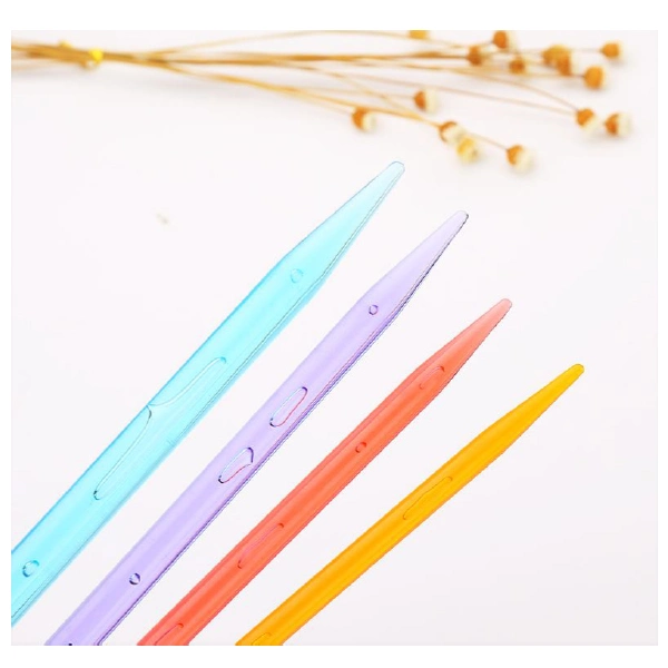 Plastic Handle Crochet Knitting Needles Tool Yarn Technology Shawl Sweater Handicraft DIY Knitting