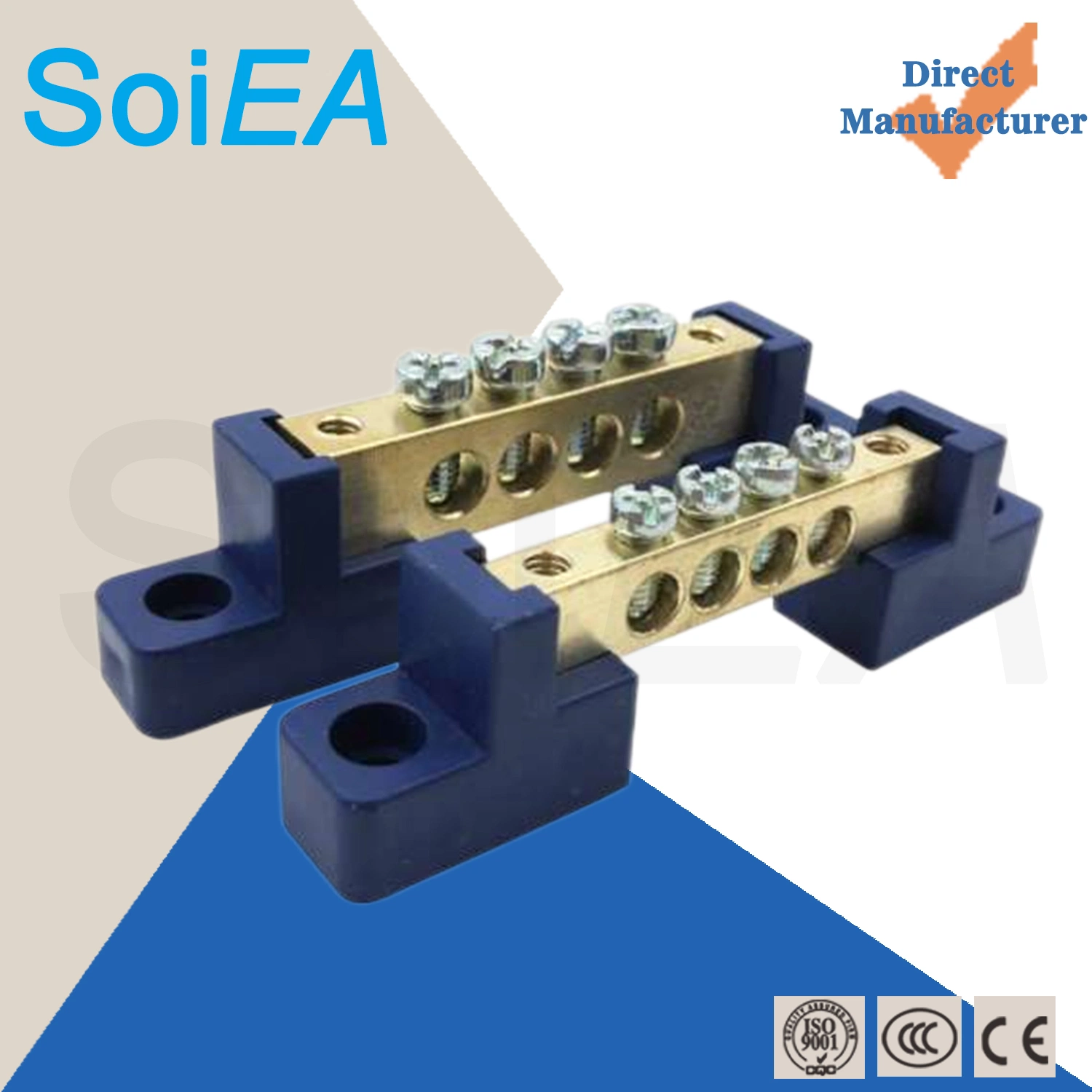 Power Distribution Equipment Coppre Bar 6*9/8*12 Connectors Terminals Terminal Block 6*9 7*11 8*12