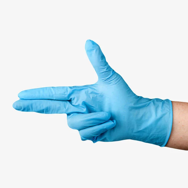 Blue China Nitrile Powder Free Gloves Examination for Sale