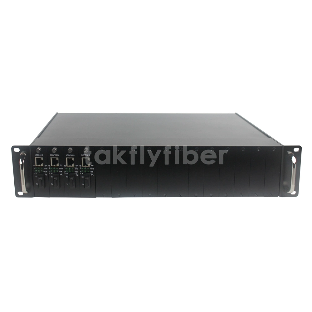 Alloy 14 Slots Fiber Media Converter Chassis Rack