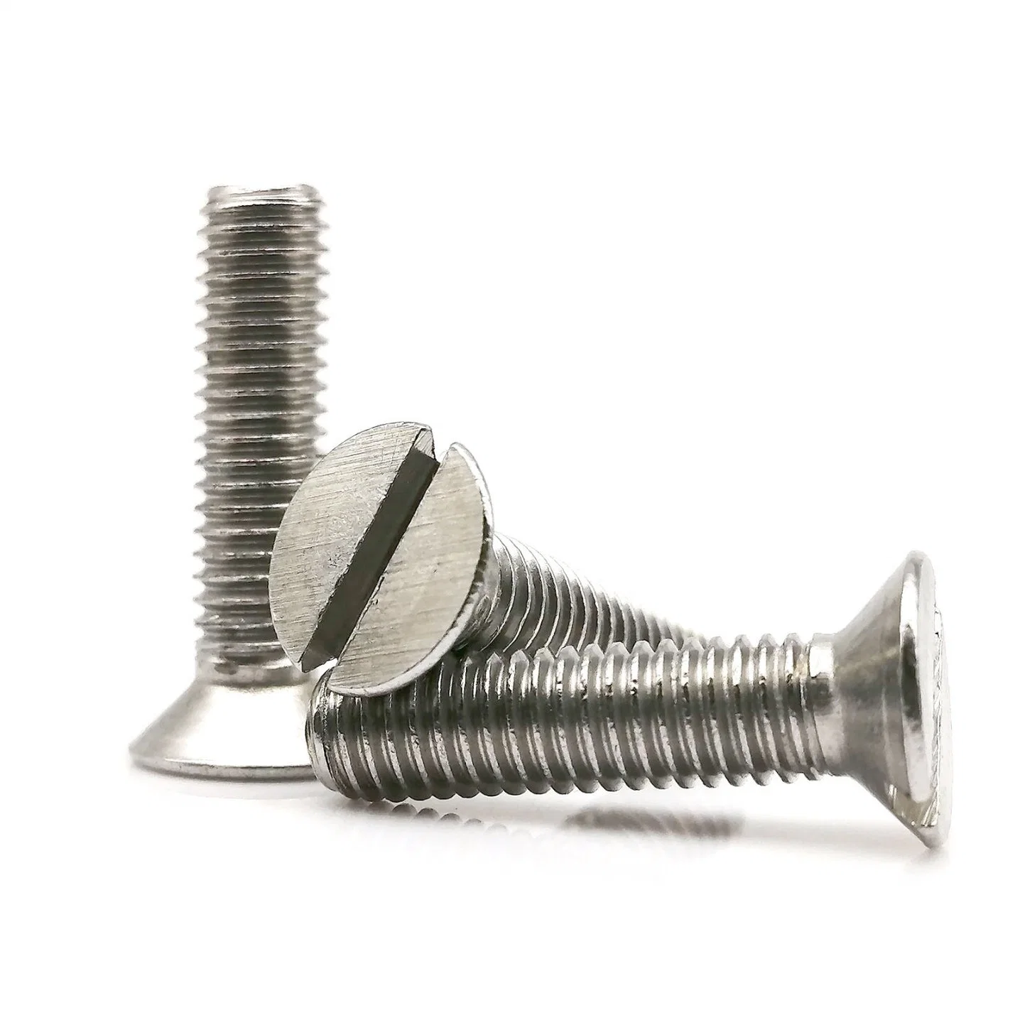 Stainless Steel Metric Threaded Slotted Screw Flat Countersunk Head Machine Screw Bolt