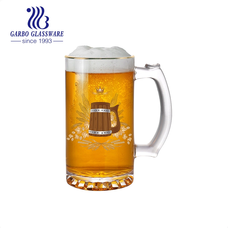 9oz embarcações criativo grossista transparente copos de cerveja cerveja caneca com alça de ananás personalizada