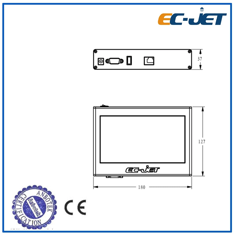 Expiry Date Coding Continuous Inkjet Printer for Carton Printing (ECH700)