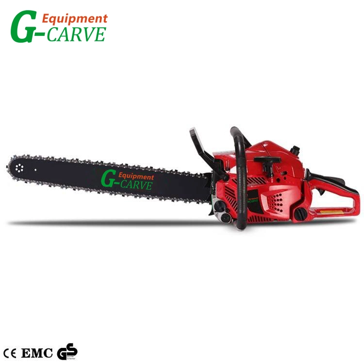 G-Carve GS CE Wholesale 2 Stroke Garden Petrol Chain Saw 72cc Big Power Gasoline Heavy Duty Chainsaw