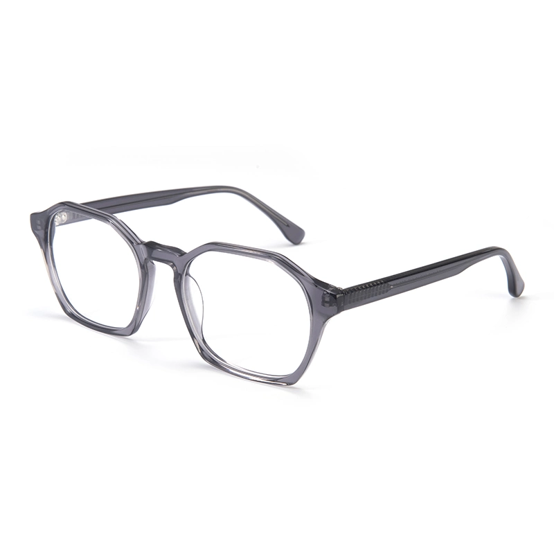 High quality/High cost performance  Fashion Unisex Colorful Ready Goods Acetate Polygon Optical Glasses