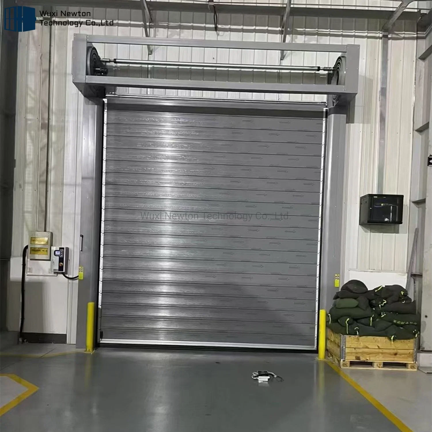 Industrial Anti-Wind automático de alta velocidad de disco duro de aleación de aluminio Puertas de laminación rápido